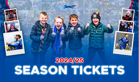 SEASON TICKETS: Details for the 2024/25 campaign