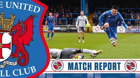 MATCH REPORT: United 1-3 Reading